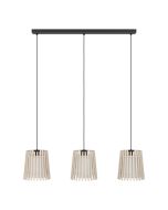 Κρεμαστό Φωτιστικό L90xH110cm Τρίφωτο 3xE27 Μπεζ Eglo Fattoria 900903