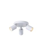 ΣΠΟΤ ΜΕΤΑΛΛΟ 3ΦΩΤΟ 3XGU10 Max 7W Φ180X135mm ΛΕΥΚΟ ARTE ILLUMINA OLYMP Eurolamp 145-25228