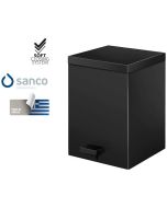 Χαρτοδοχείο 5lt 18x25*Y26,5 cm Black Mat Soft Closιng Sanco Waste Bins 90677-M116