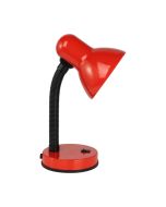 Φωτιστικό Γραφείου Κόκκινο με Εύκαμπτο Βραχίονα 1xE27 Eglo Basic 9230