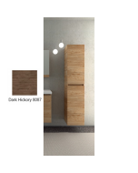 Στήλη Κρεμαστή Π35xΥ167xΒ35 εκ. Μελαμίνη Απόχρωση Dark Hickory, 2 Ντουλάπια με Ράφι Savvopoulos Pillar 928824-8087