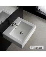 ΝΙΠΤΗΡΑΣ SQUARE/50A 51x45,2 (1 οπή) SCARABEO WHITE  8025A-300