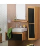 ΕΠΙΠΛΟ ΜΠΑΝΙΟΥ 90x201 εκ. ΧΩΡΙΣ ΝΙΠΤΗΡΑ OAK PEARL/BLACK - BLN90