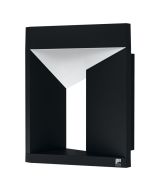 Φωτιστικό Επίτοιχο IP54 Led 10w 900lm Warm White Μαύρο-Λευκό Eglo Nembro 98748
