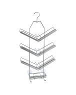 Κρεμαστή Ραφιέρα Chrome 33x9x58cm AWD02081933 AWD02081933