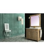 Έπιπλο Μπάνιου Μ97xΠ52xY82 cm Βάση, Πάγκος, Νιπτήρας, Καθρέπτης Δρυς Φυσικό σε Κ/Π Θαλάσσης Savvopoulos Elegance Antique