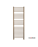 Θερμαινόμενη Πετσετοκρεμάστρα μπάνιου Inox BELLAVIA  150x50 Antique Brass BEL15050-221