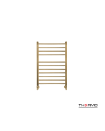 Θερμαινόμενη Πετσετοκρεμάστρα μπάνιου Inox BELLAVIA  75x50 Brushed Brass(Gold) PVD BEL7550-211