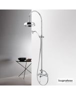 Μπαταρία Ντουζιέρας με Κεφαλή και Κολώνα ρυθμιζόμενου ύψους Oxford Bugnatese Chrome CD6336-100
