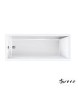 Μπανιέρα Ακρυλική CLARISSA 130x70 Sirene White CLA13070