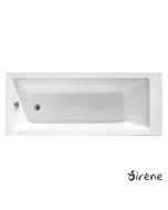 Μπανιέρα Ακρυλική CUBIC 170x75, Sirene White CUB17075