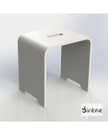 Κάθισμα Ντουζιέρας Design 38x38x31 Sirene White Matt DES3831-301