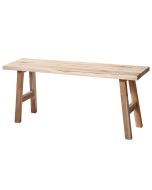 Πάγκος Teak Wood 100x25x42cm MRShome DF-0047000
