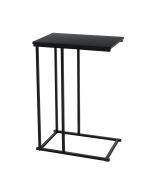 Side Table Μεταλλικό με Επιφάνεια MDF/Μελαμίνη 40x26x58cm Black MRShome DF-0049000
