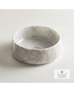 Νιπτήρας Μαρμάρινος Φ42 h.14 Fossil Carrara Nuovo DR42-300