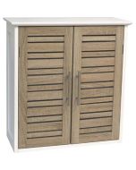 Ντουλάπι Τοίχου MDF Λευκό/Καφέ 52x22x55cm MRShome DS-1181000