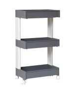 Ραφιέρα PP Τροχήλατη Γκρι 45x26x79.5cm MRShome DS-1228000