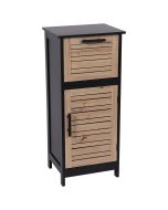 Έπιπλο MDF/Βελανιδιά με 1 Συρτάρι και 1 Ντουλάπι με Ράφι στο Εσωτερικό 36.5x30x83cm MRShome DS-2225000