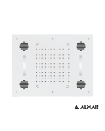 Κεφαλή Ντουζ Εντοιχισμού Οροφής Temptation 63x48 με Σύνδεση Bluetooth και Χρωματοθεραπεία, Almar Inox Chrome E044211-100