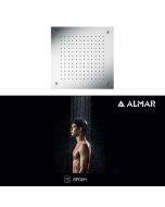 Κεφαλή Ντουζ Εντοιχισμού Οροφής Temptation 38x38, Almar Inox Chrome E044228-100