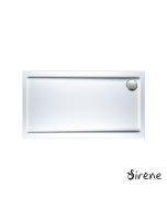 Ντουζιέρα Ακρυλική Παραλληλόγραμμη 140x70 extra-flat Φ90 Sirene White E14070-300