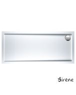 Ντουζιέρα Ακρυλική Παραλληλόγραμμη 160x80 extra-flat Φ90 Sirene White E16080-300