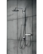 ΚΟΛΩΝΑ 120εκ. ΜΕ ΣΤΡΟΓΓ.ΚΕΦΑΛΗ Φ20 εκ. & ΤΗΛΕΦ.  CHROME E170006-100