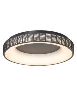 Πλαφονιέρα Οροφής Μαύρο Paper Fest 41xH10,5cm Led max 44w 2100lm CCT 3000-6000K Dimmable by Remote Control Sun Light FORTE-40-BK 