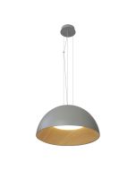 Φωτιστικό Κρεμαστό Μέταλλο Πράσινο-Απόχρωση Ξύλου 50xH150cm Led max 50w 2780lm CCT 3000-6000K Dimmable by Remote Control Sun Light HEPHAESTUS-50P-GR