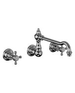 Horus Julia Victoria Julia Victoria Classic Collection - Concealed 3 Hole Wall Mounted Kitchen Mixer / No Waste - Matt Nickel 01.164-NM