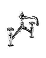 Horus Julia Victoria Julia Victoria Classic Collection - 2 Hole Basin Mixer - Polished Nickel 01.227-NB
