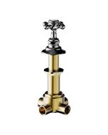 Horus Julia Victoria Julia Victoria Classic Collection - 4 Ways Deck Mounted Diverter, 2 Inlets / 2 Outlets - Matt Nickel 01.476-NM