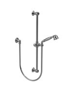 Horus Elsa Softness and Shyness Elsa Classic Collection - Wall Shower Set with Rail, Flexible Hose and Handspray - Matt Nickel 04.532-NM