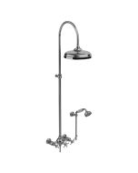 Horus Anthea Classic Collection - Complete Wall Shower Mixer Centers 175 ± 30 Mm, Showerhead Ø 220 Mm - Chrome 10.544-CH