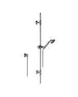 Horus Zéphyr Classic Collection - Wall Shower Set with Rail, Flexible Hose and Handspray - Ice White 16.532-BI