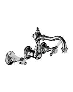 Horus Julia Victoria Julia Victoria Classic Collection - Wall Mounted 3 Hole Basin Set for Splashback - Polished Nickel 19.272-NB