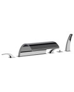 Horus Nouvelle Vague “part of Contemporary Collection - 6 Hole Deck Mounted Bath/shower Set - Metal Gun 40.468-CF