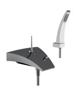 Horus Nouvelle Vague “part of Contemporary Collection - Wall Mounted Bath/shower Mixer - Black Chrome 40.714-NC