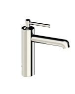 Horus Minoé Contemporary Collection - Single Lever Basin Mixer - with Drain Valve with Cover - Metal Gun 47.709-CF