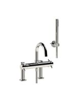 Horus Minoé Contemporary Collection - Complete Set : Complete Deck Thermostatic Bath-shower Mixer - Chrome 47.715-CH