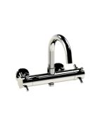 Horus Minoé Contemporary Collection - Complete Exposed Thermostatic Wall Bath-shower Mixer - Metal Gun 47.784-CF