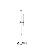 Horus Minoé Contemporary Collection - Complete Set : Exposed Thermostatic Wall Bathshower Mixer - Chrome 47.795-CH