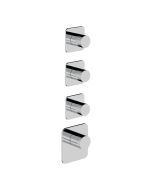 Horus Naja Contemporary Collection - Trim for Thermostatic Mixer. - Metal Gun 48.523-CF