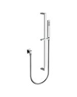 Horus Myriad Contemporary Collection - Wall Union Mounted Shower Set with Sliding Wall Bar, Flexible Hose and Handshower - Private: Chrome / Myriad 55.532-CH