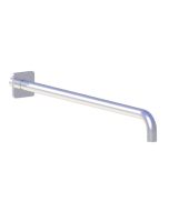 Horus Naja Contemporary Collection - Wall Arm L. 480 Mm + Square Design Flange - Metal Gun 92.966-CF