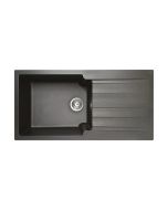 Νεροχύτης Συνθετικός Ένθετος με Ποδιά 100x50 εκ. για ερμάριο 60εκ.1 γούρνα Graphite Duralit KS105-420