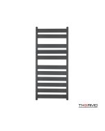 Θερμαινόμενη Πετσετοκρεμάστρα μπάνιου LARGO 120x50 Black Matt LAR12050-400