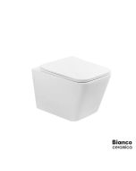 Λεκάνη Κρεμαστή LEXA/52,5 Rimless με κάλυμμα Slim Soft Close 9630SC, Bianco Ceramica White LX11000SC-300