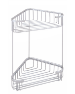 Σπογγοθήκη Γωνιακή Διπλή Χρώμιο Bronze Art Σπογγοθήκες MH02-19-10-2