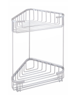 Σπογγοθήκη Γωνιακή Διπλή Χρώμιο Bronze Art Σπογγοθήκες MH02-23-10-2